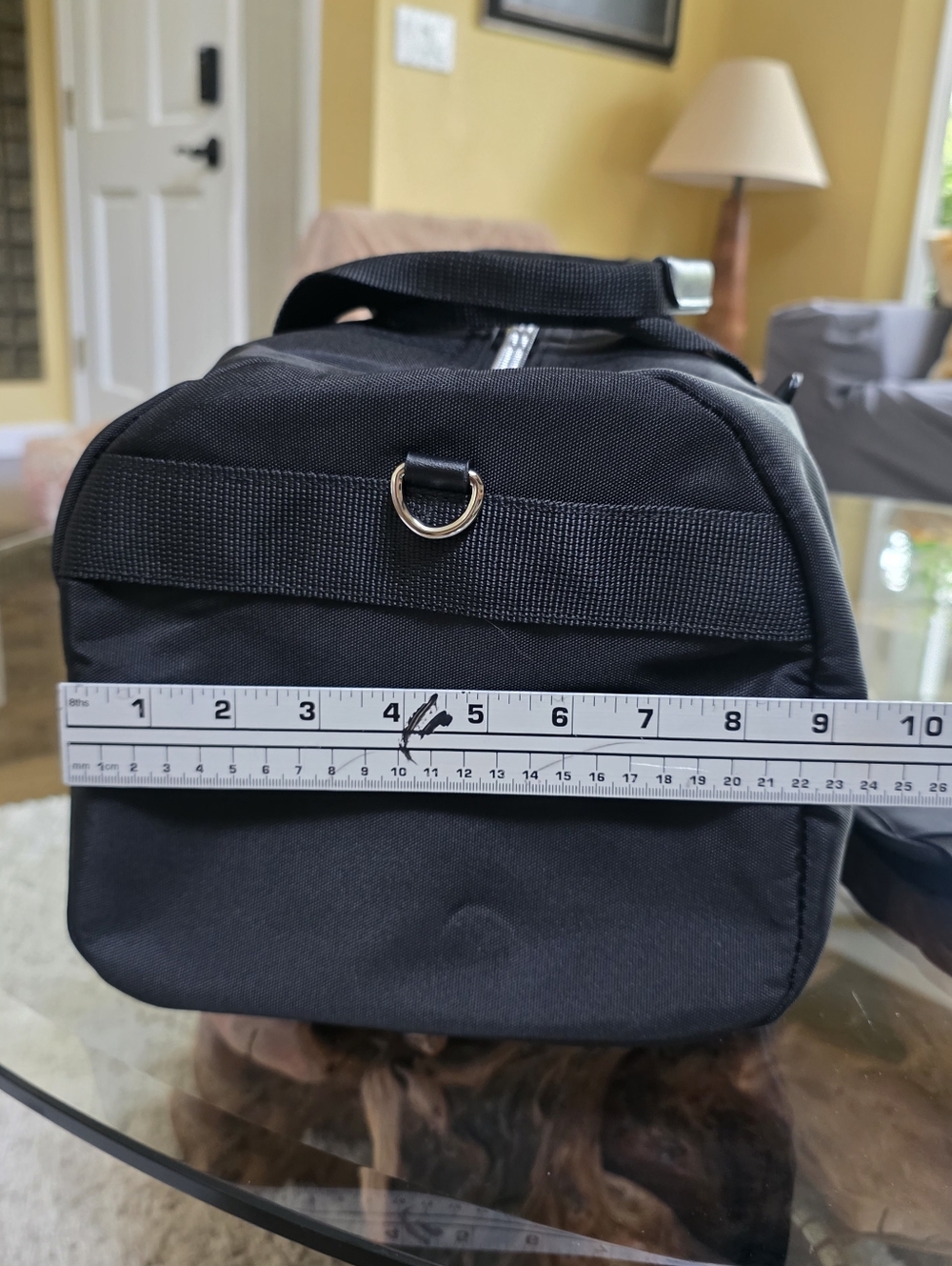 Michael Kors Black Men's Duffel Bag with Adjustable Shoulder Strap - Picture 7 of 8